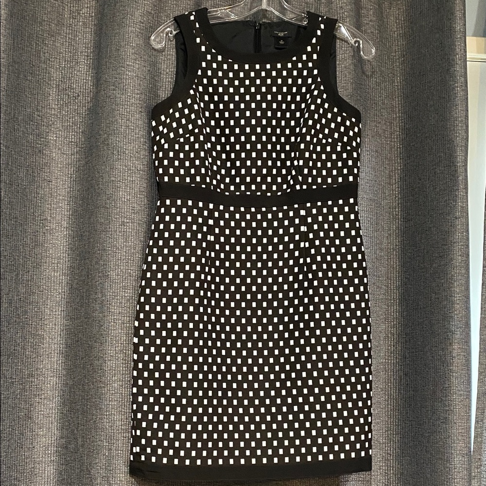 Ann Taylor Black and White Checkered Mini Dress